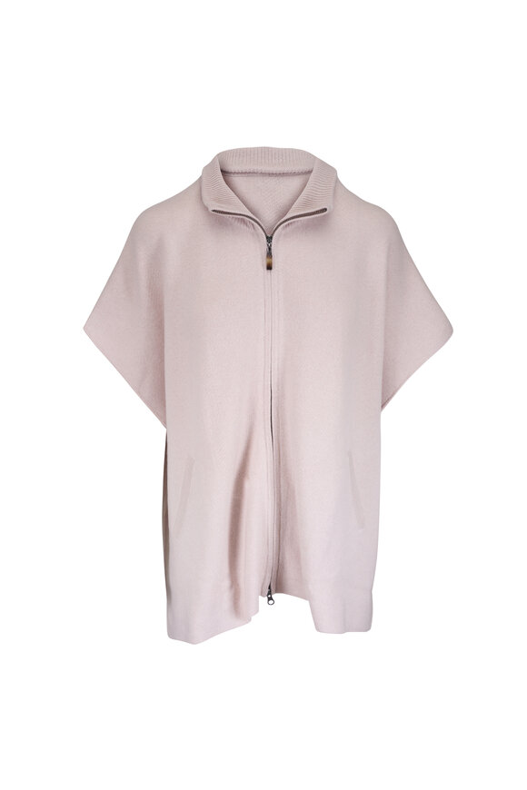 Kinross Canvas Wool & Cashmere Sleeveless Cardigan