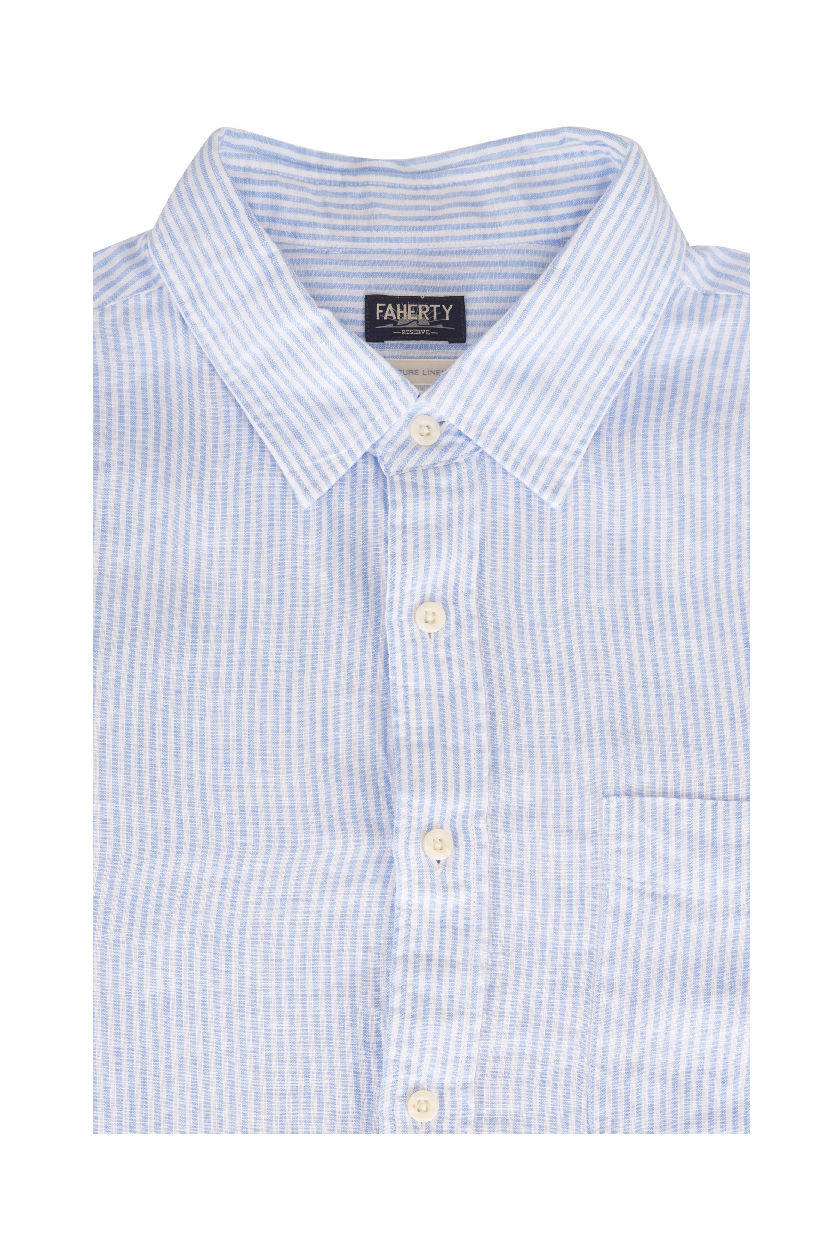 Faherty Brand - Laguna Summer Classic Stripe Linen Sport Shirt - view 1