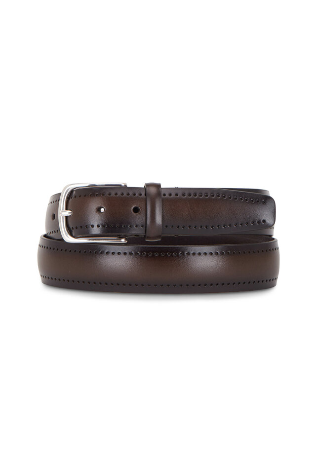 Andersons Leather Braid Belt M1 BROWN• Michele Inzerillo