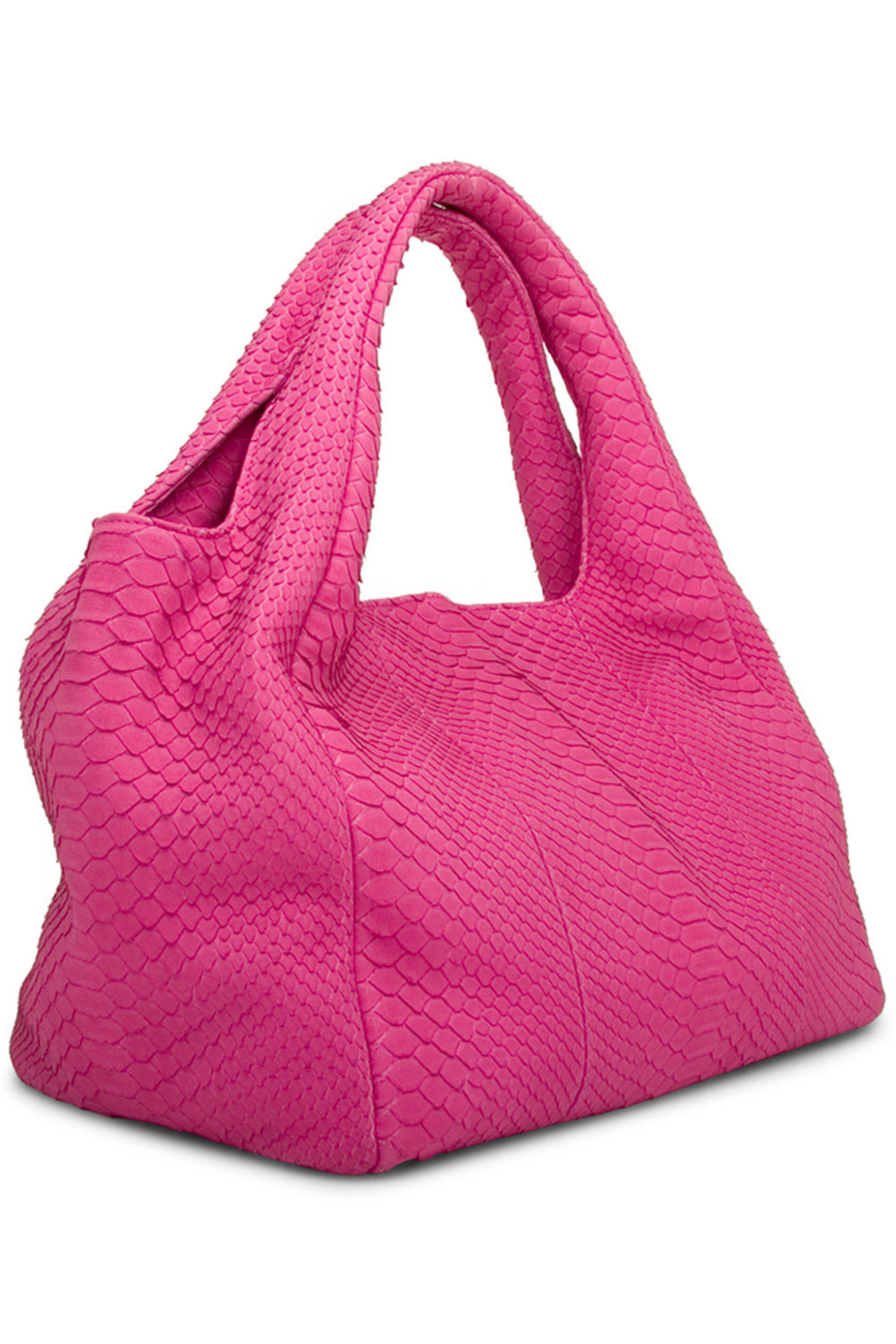 Tissa Fontaneda - Simple Matter Python Bag in Bubblegum