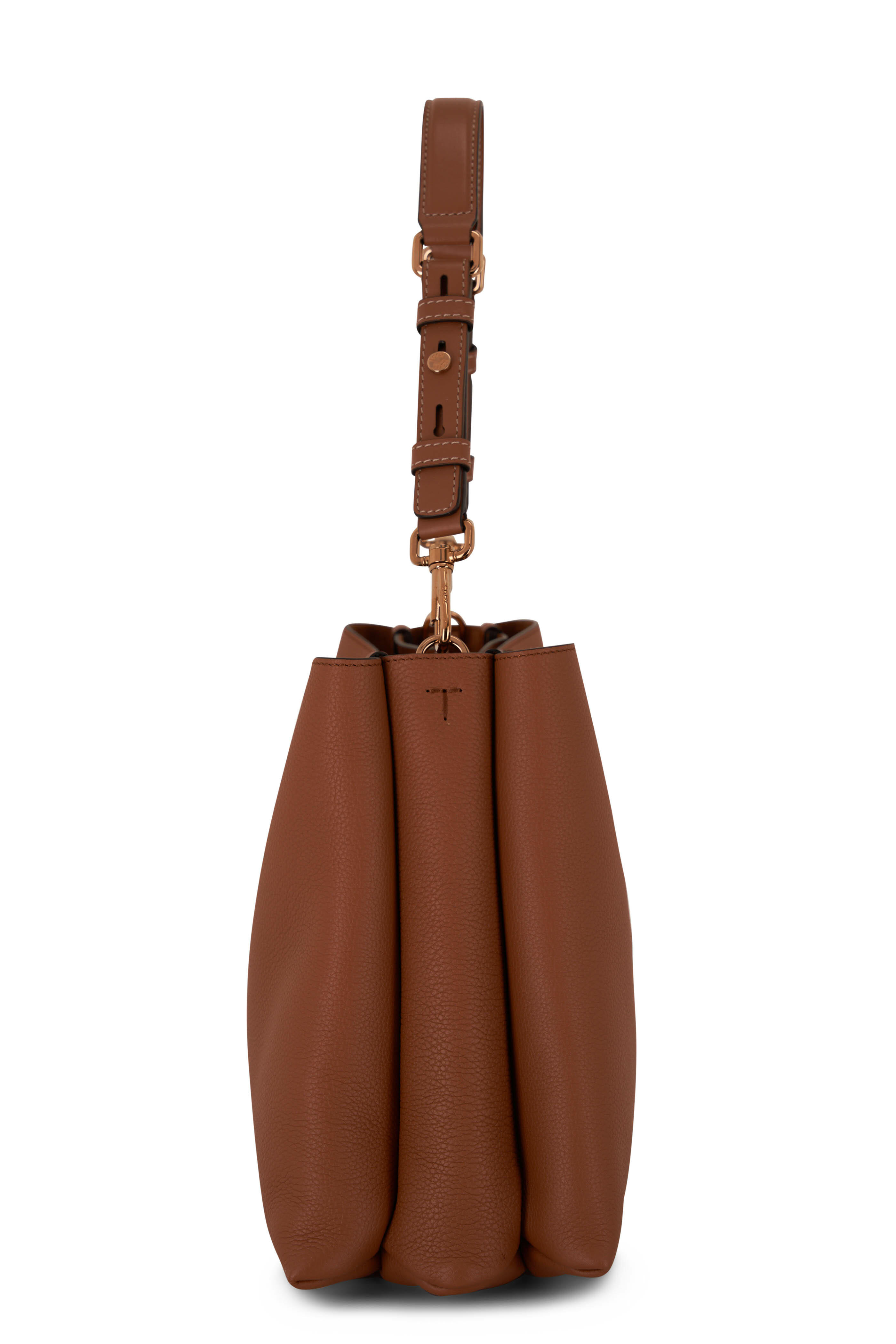 Tod's - Medium T-Timeless Dark Brown Shoulder Bag Tod's - Medium T-Timeless Dark Brown Shoulder Bag
