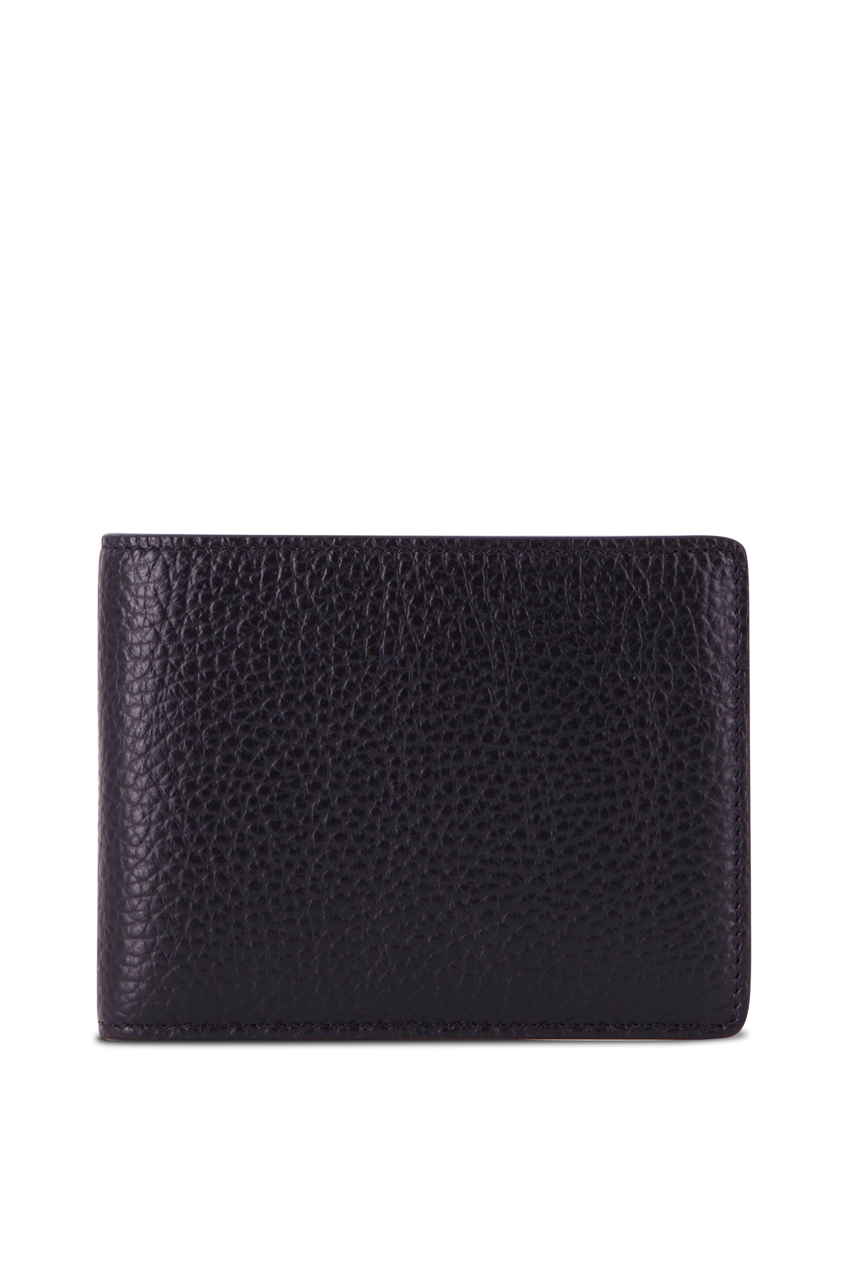 Bosca - Monfrini Black Leather Bi-fold Wallet 