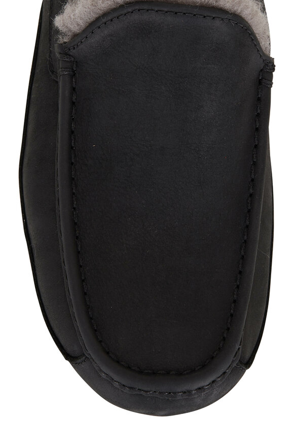 Ugg - Ascot Black Leather Slipper