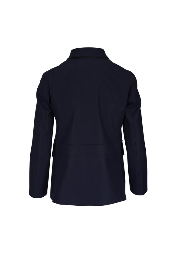 Loro Piana Roadster Navy Blue Wool & Cashmere Mini Jacket - view 2