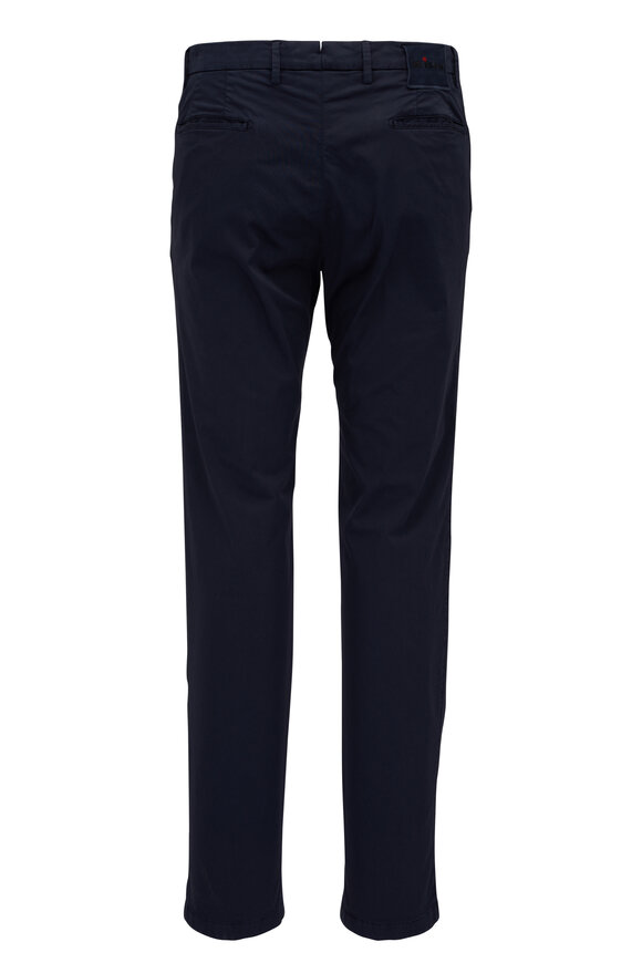 Kiton - Navy Blue Cotton Twill Pant