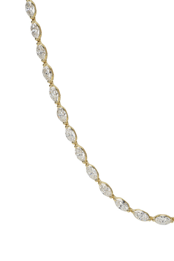 Rahaminov - 27.75CT Marquise Diamond Opera Necklace