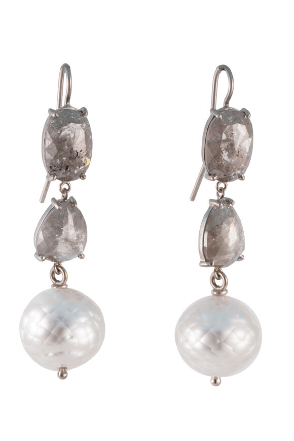 Sylva & Cie Cultured Pearl Drop Earrings