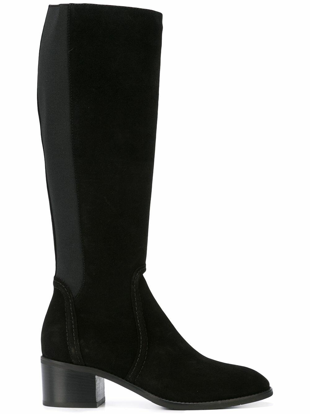 Aquatalia Jordan Black Suede Weatherproof Boot 50mm