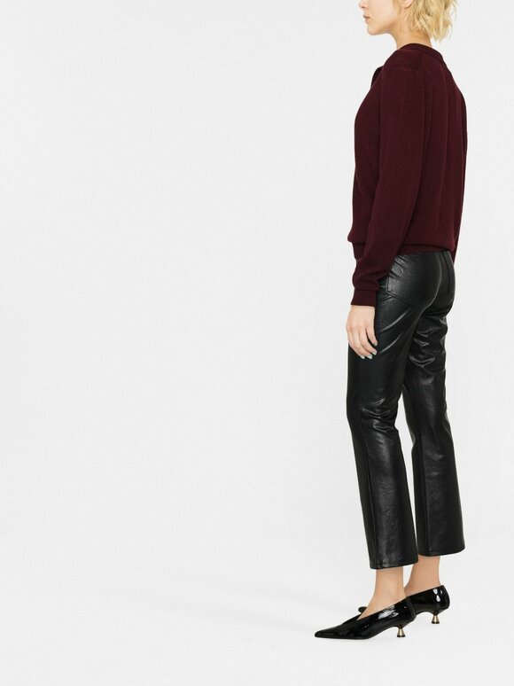 Khaite - Jo Merlot Collared Sweater 