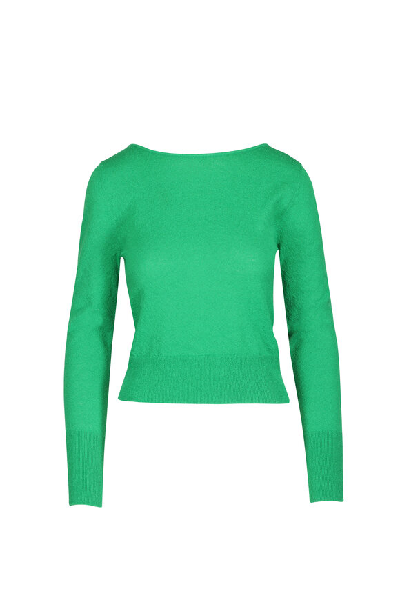 Aknvas Lily Absinthe Lace-up Knit Top