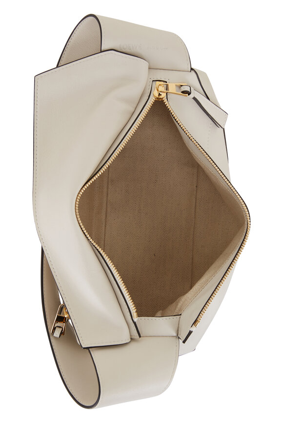 Loewe - Puzzle Soft White Leather Hobo Bag