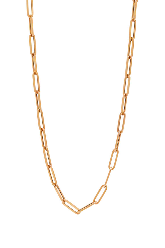 Genevieve Lau Hollow Paperclip Chain Necklace