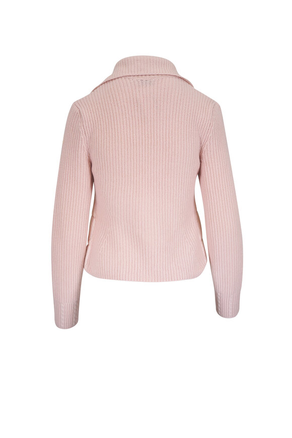 Moncler - Light Pink Wool Down Cardigan