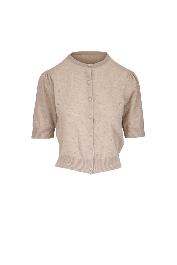 Citizens of Humanity Raina Oatmeal Heathered Wool & Cashmere Cardigan