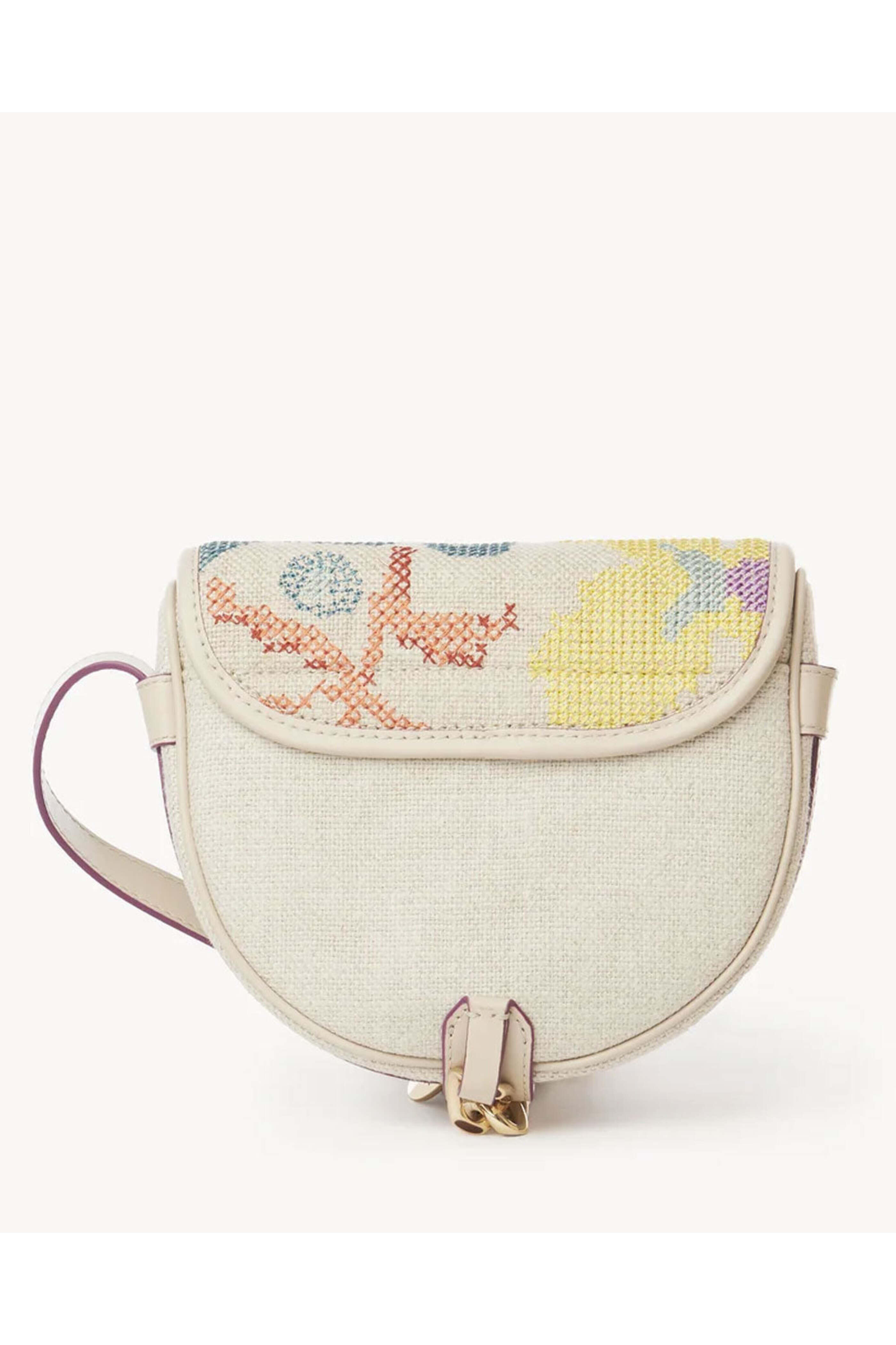 See by Chloé - Mara Small Saddle Bag in Cement Beige