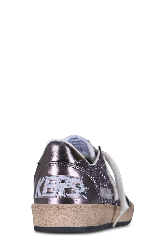 Golden Goose Ballstar Gray Glitter Low Top Sneaker - view 3