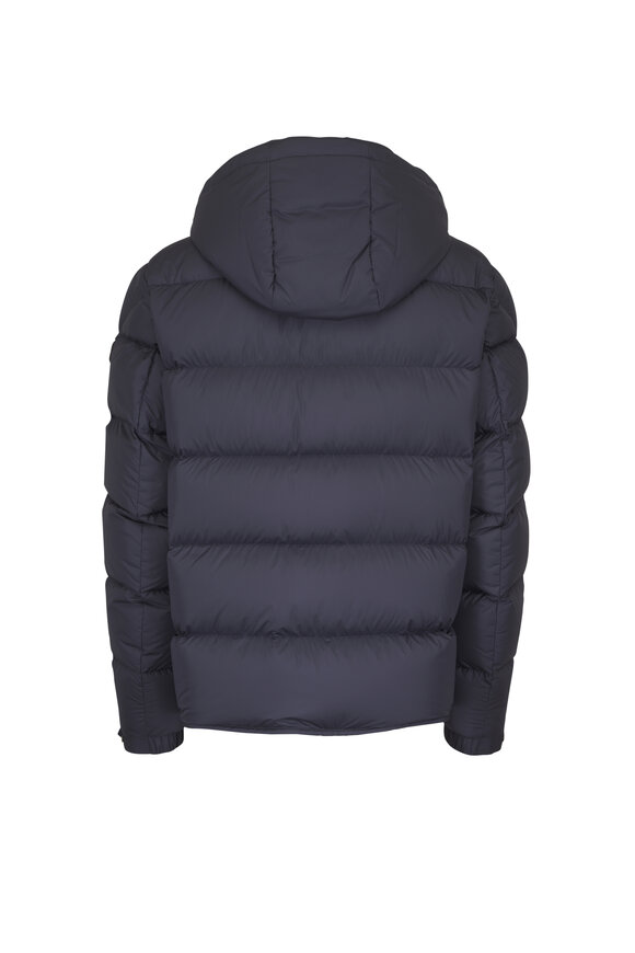 Moncler Tygid Navy Short Down Jacket - view 4