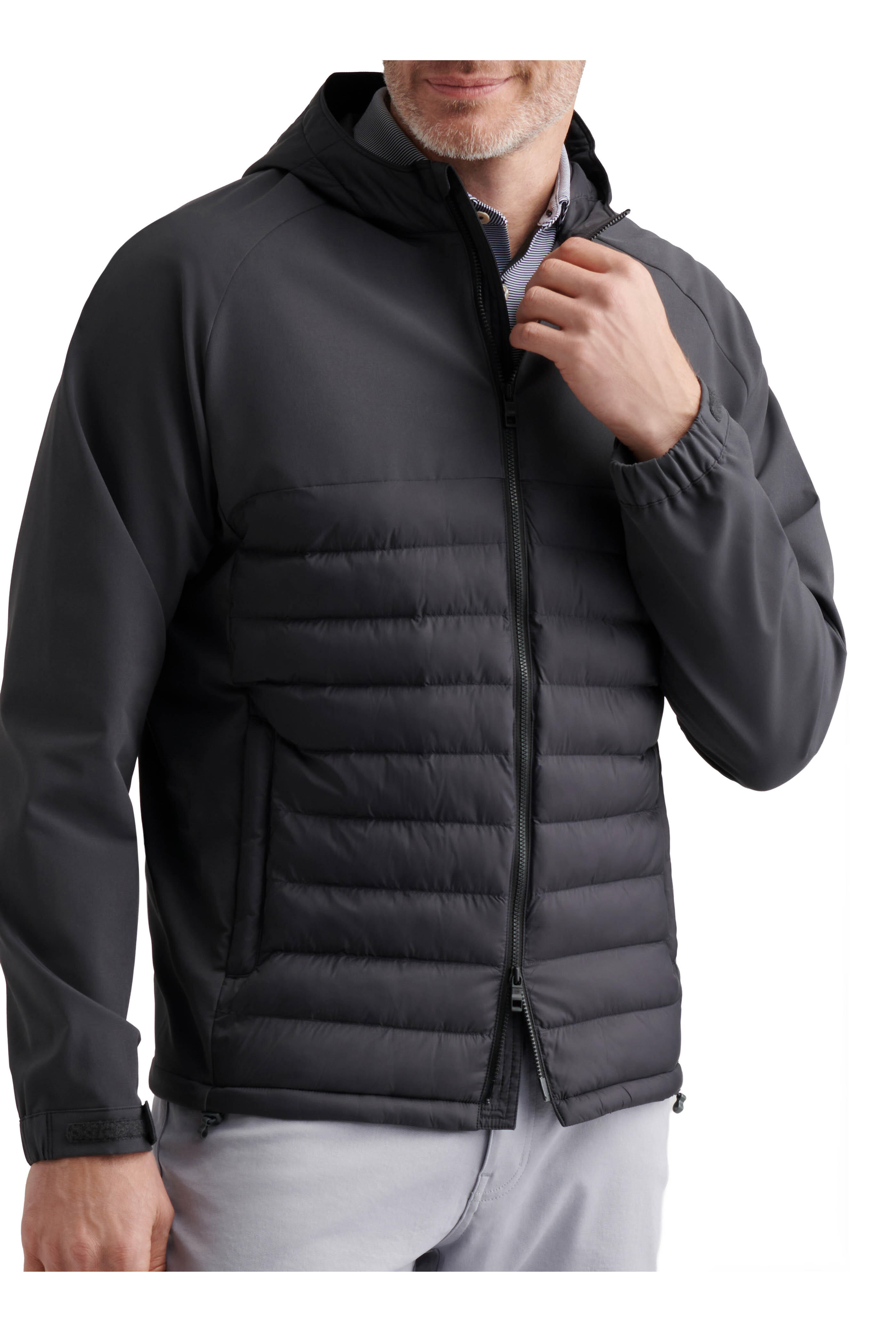 Peter Millar - Apex Hybrid Carbon Black Hoodie