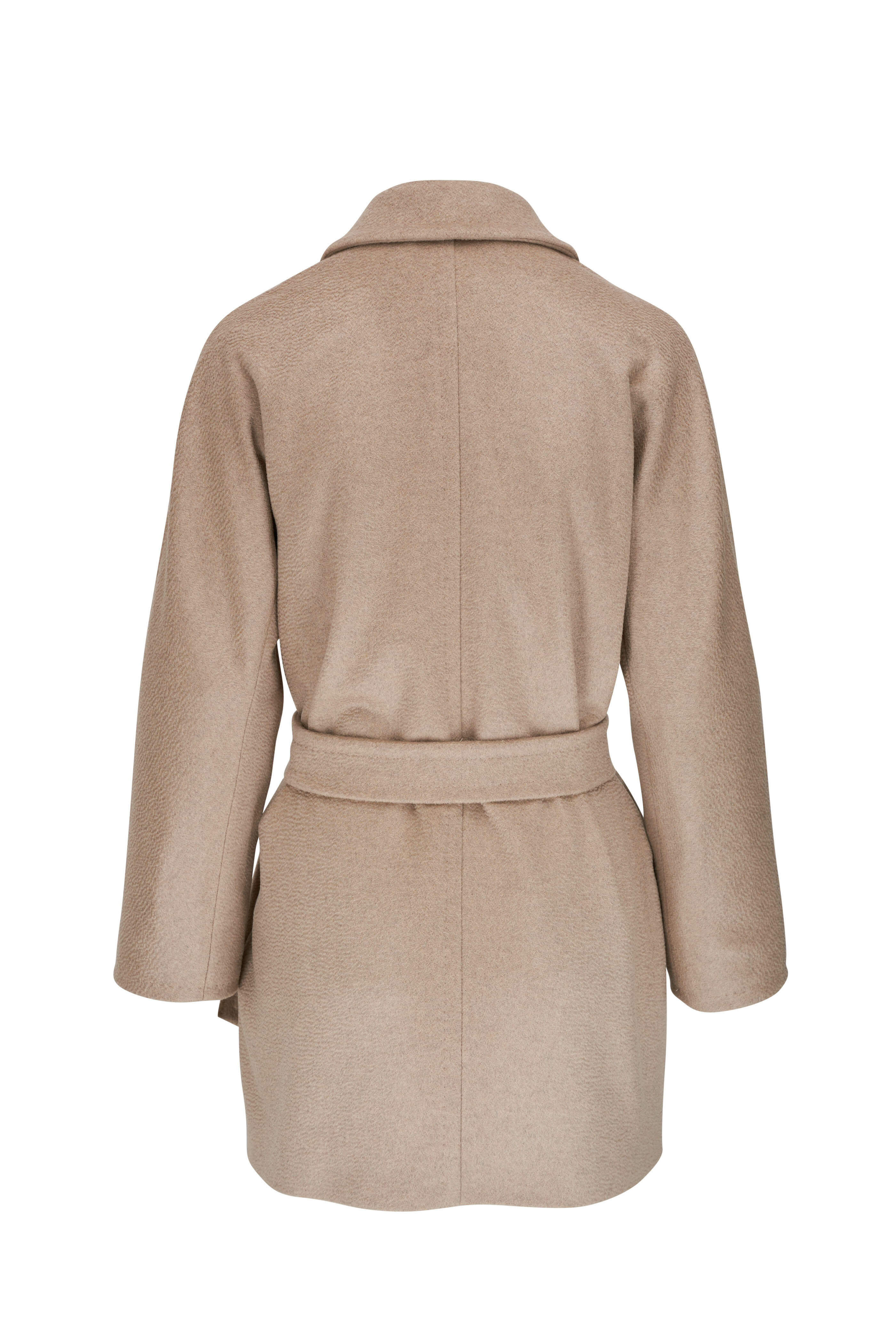 Max Mara - Carter Sand Cashmere Short Coat | Mitchell Stores