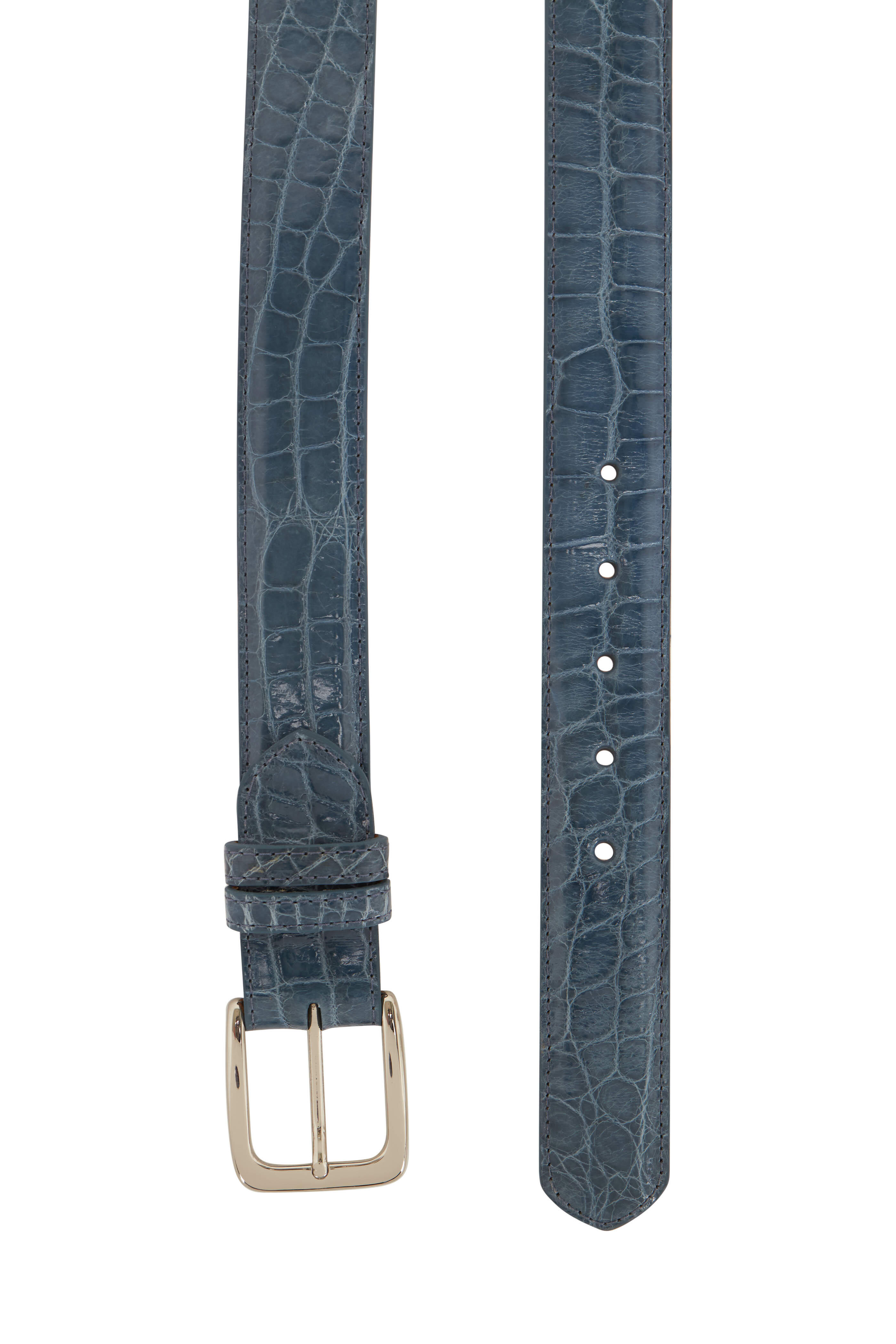 W Kleinberg - Ocean Glazed Alligator Belt