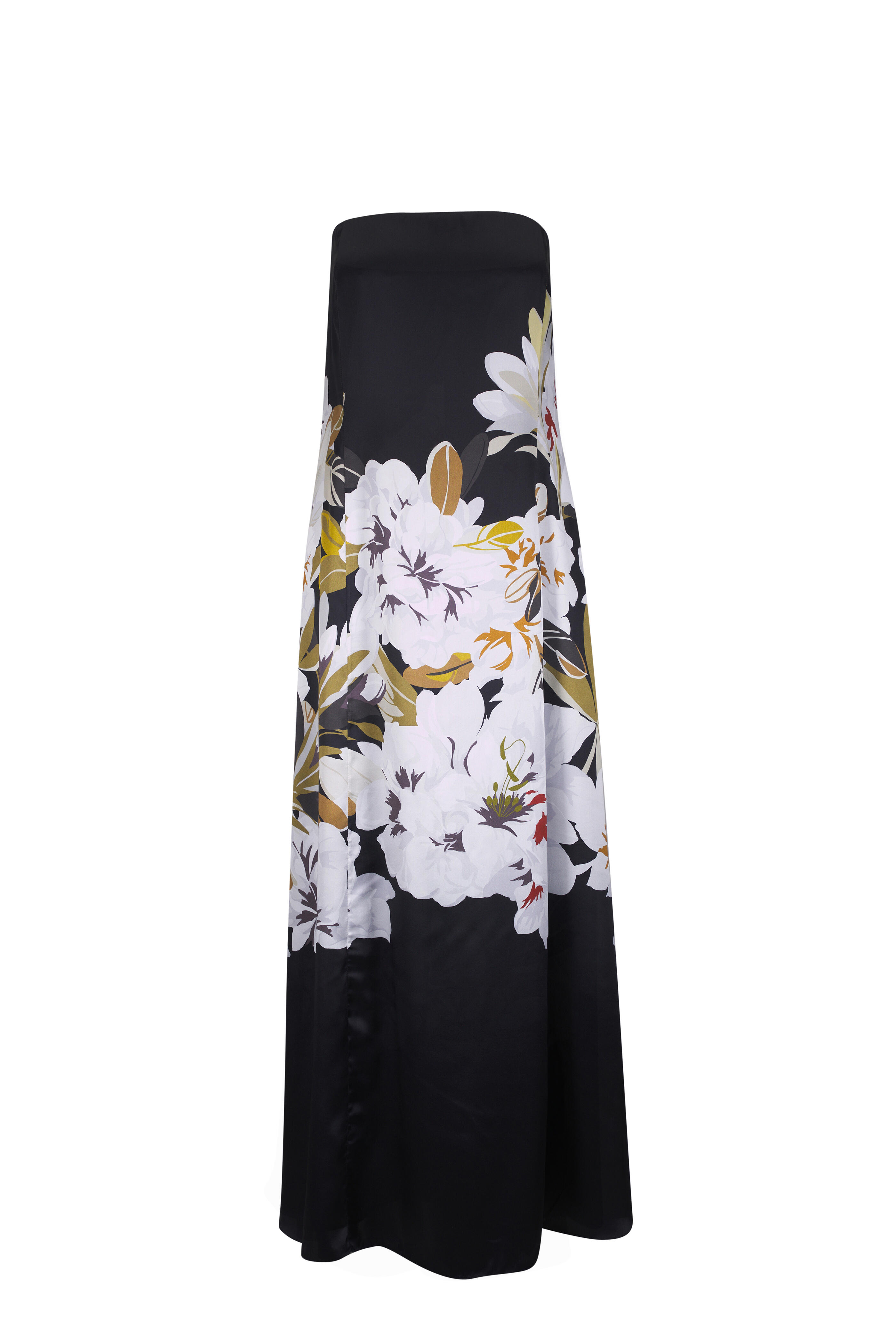 Adam Lippes - Marais Black & White Floral Print Silk Dress