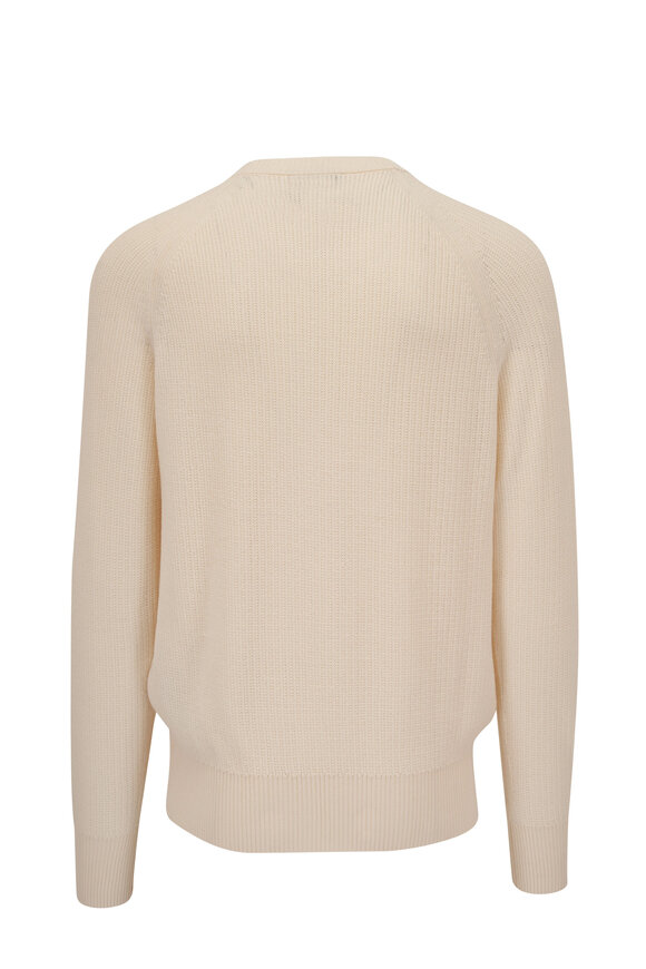 Tom Ford - White Textured Crewneck Sweater 
