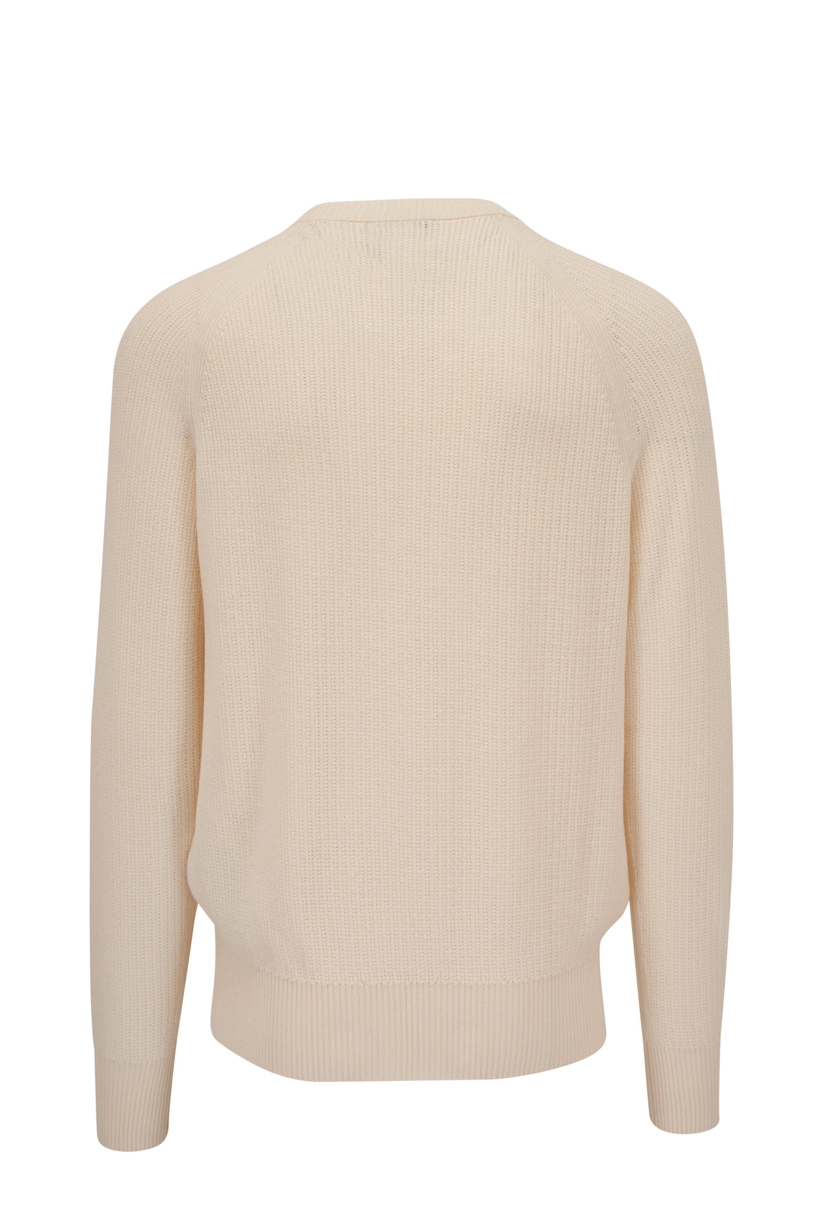 Tom Ford - White Textured Crewneck Sweater | Mitchell Stores