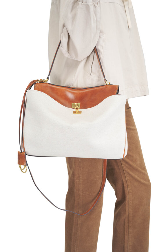 Balenciaga Medium Rodeo Natural & Tan Cowboy Top Handle Bag - view 2