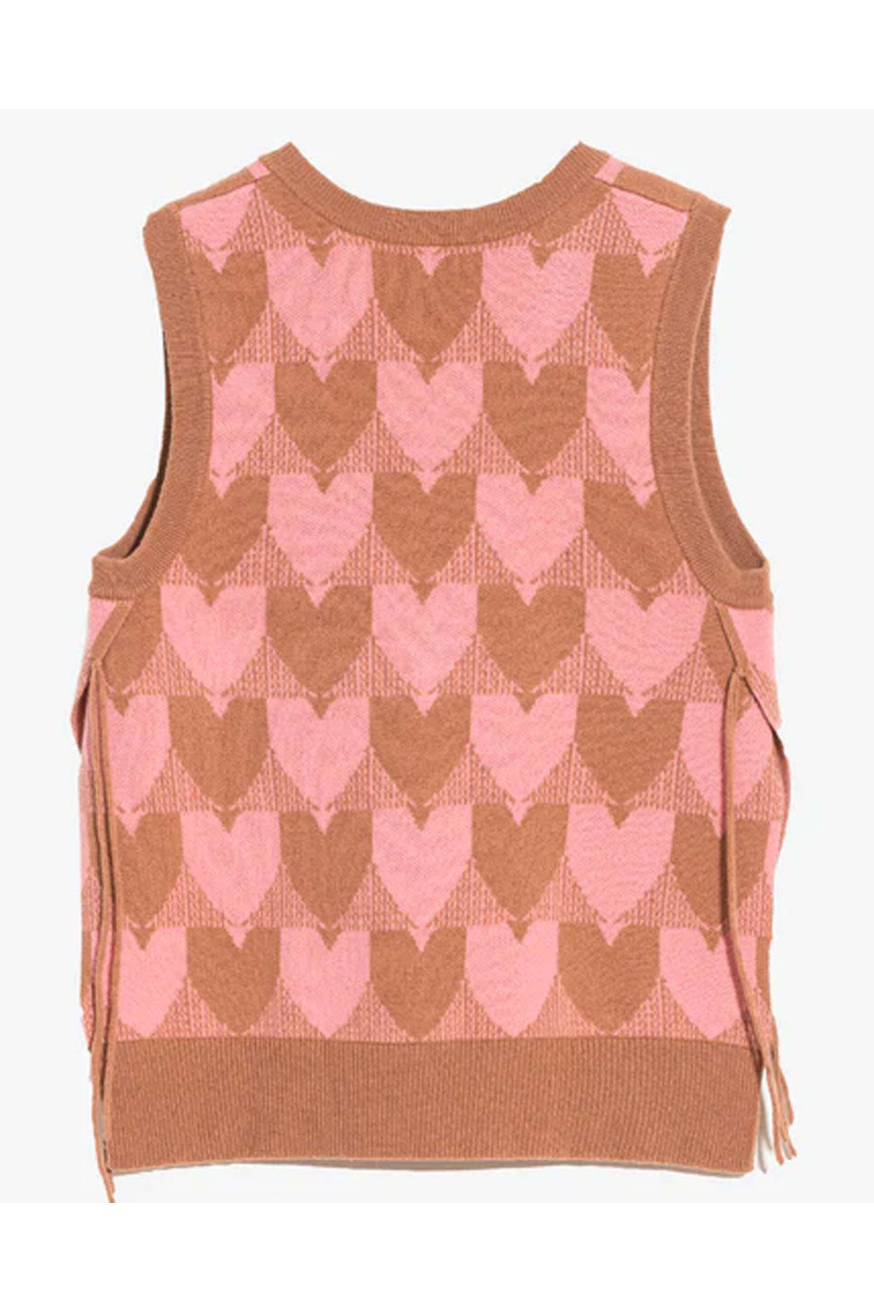 Kerri Rosenthal - Root Beer Heart in Check Vest