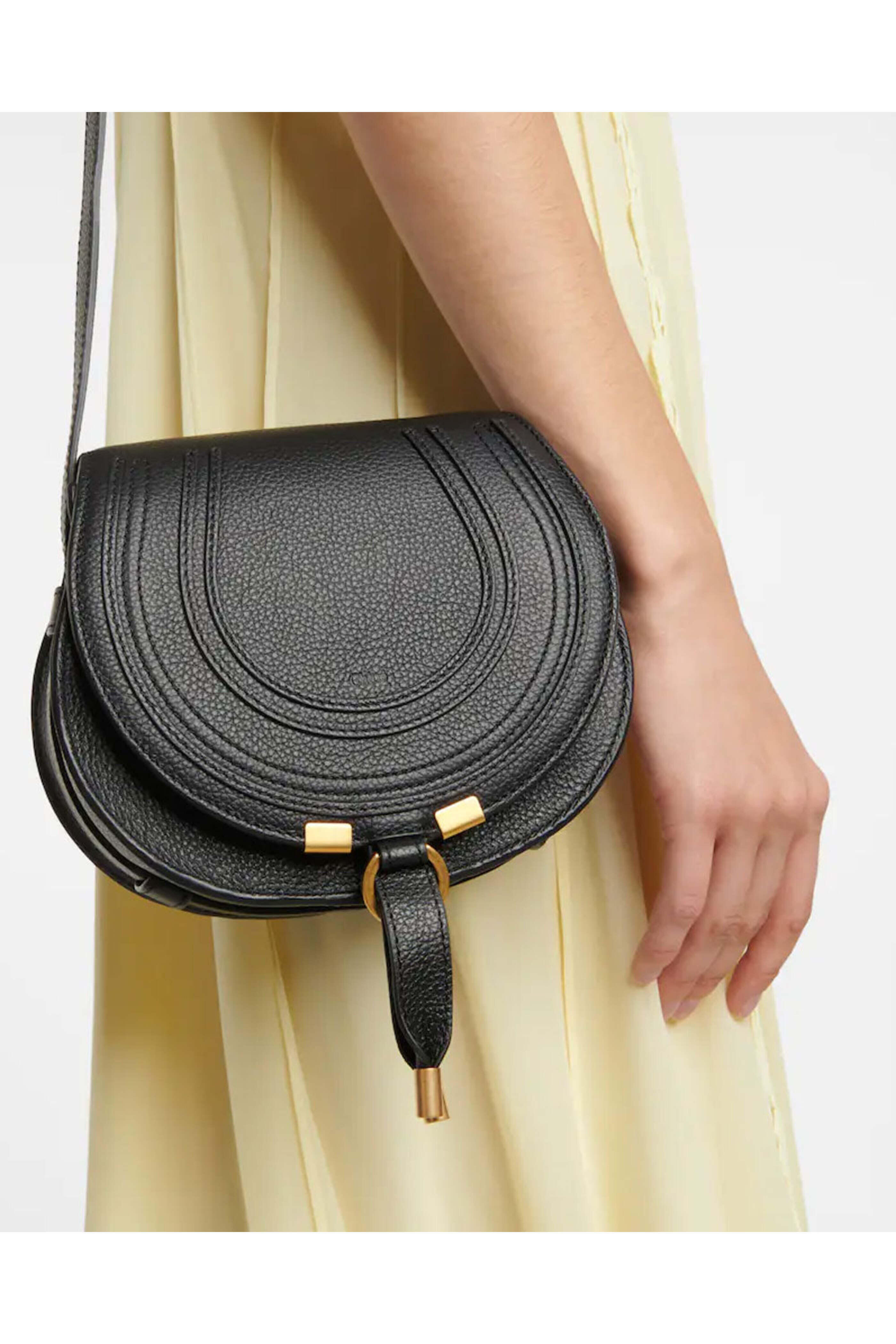 Chloé - Mini Marcie Saddle Bag in Black