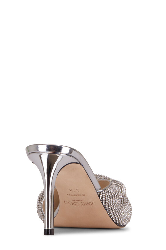 Jimmy Choo - Naria Crystal Mesh Mule, 75mm