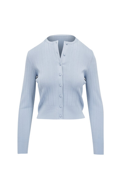 Dolce & Gabbana - Black Lace Trim Button Down Cardigan