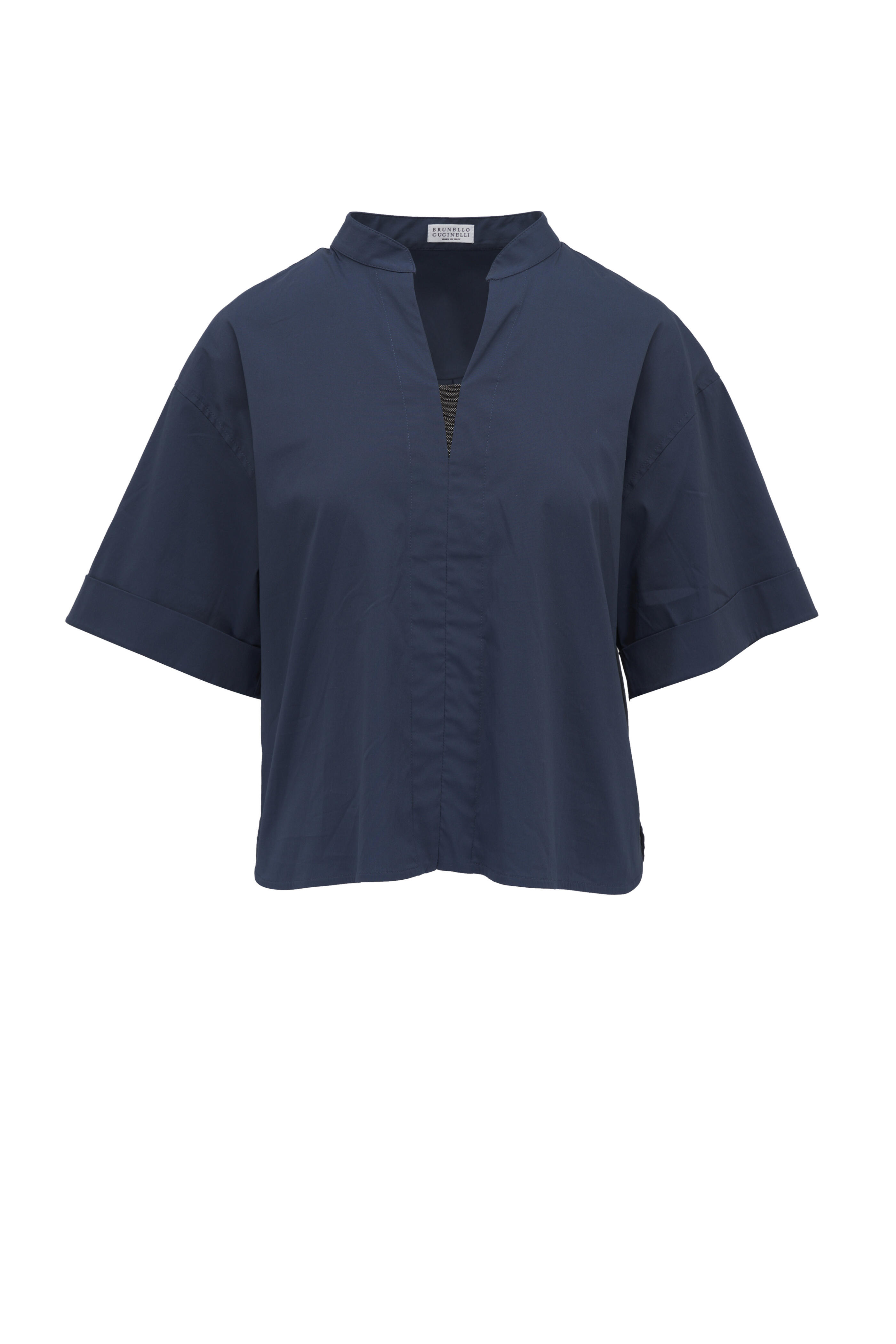 【関税&送料込】Brunello Cucinelli Technical Fabric Windbrea Brunello Cucinelli Techno Cotton Gabardine Shirt Style