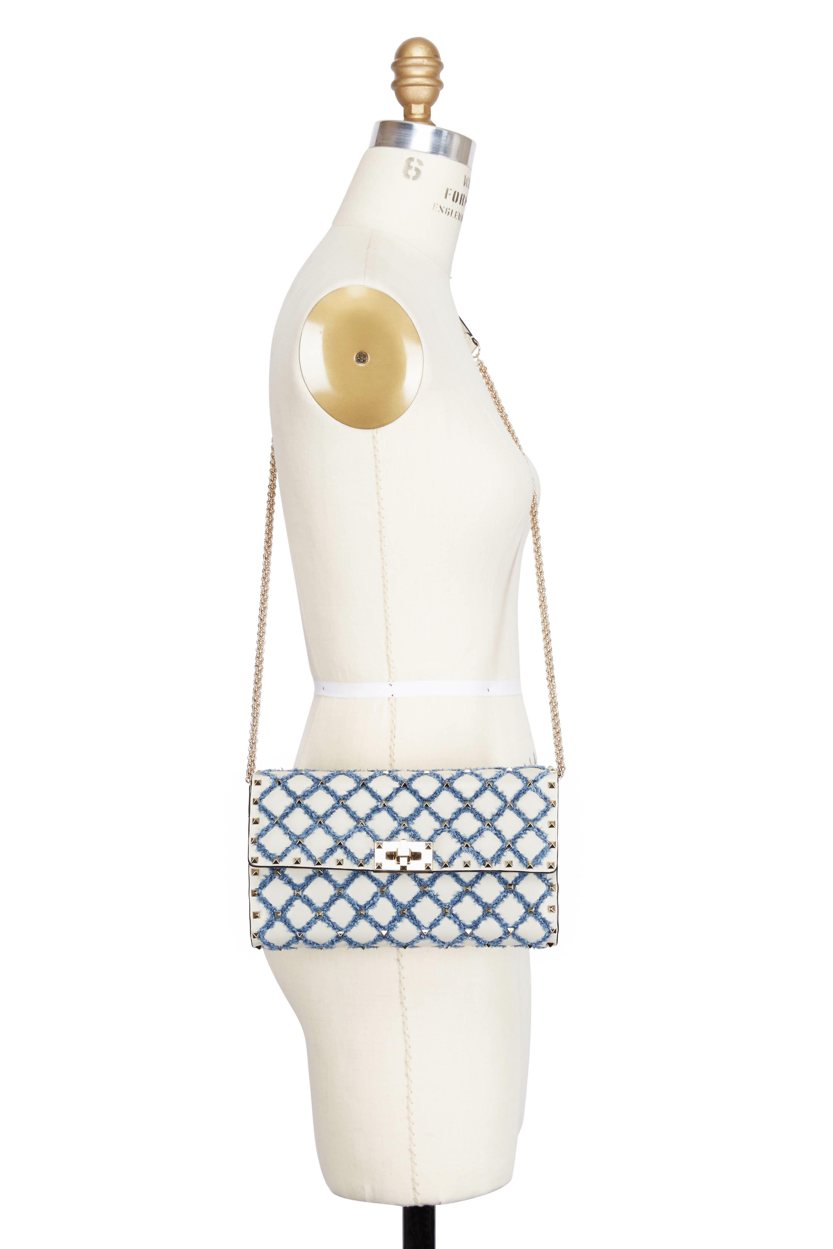 ヴィーナスデニムリメイクバッグ Triangle shoulder bag Diesel ウィメンズ バッグ Charm-D Shoulder M bag シマリング