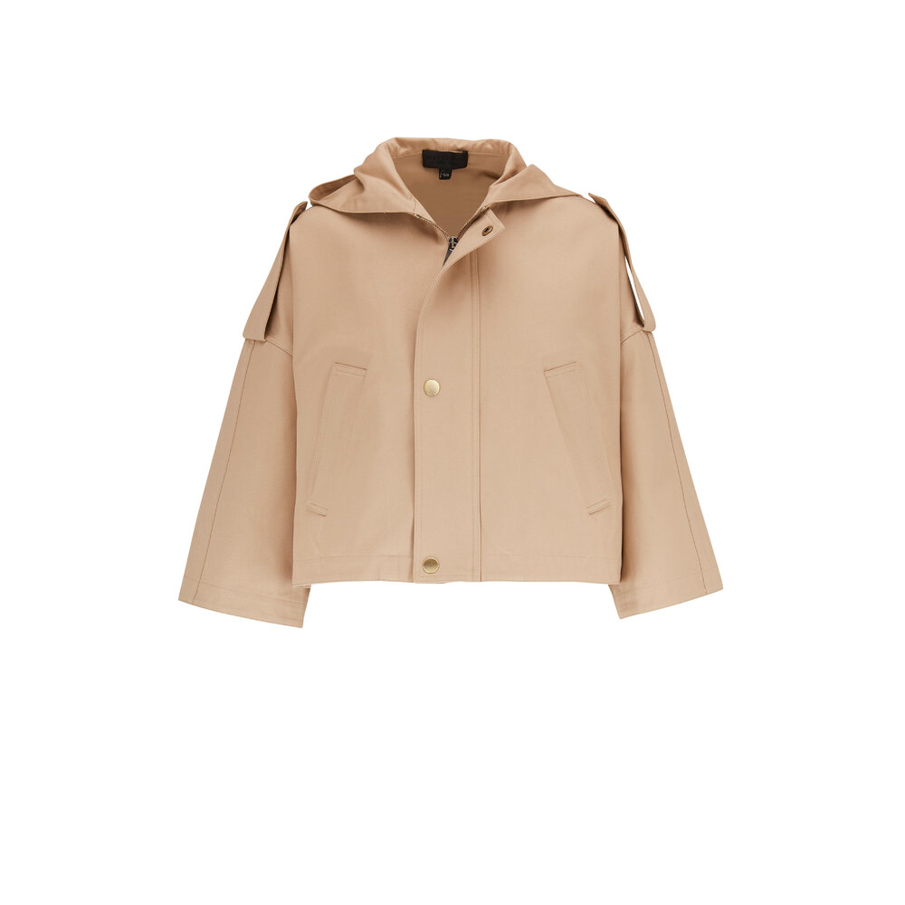 L'Appartement DEUXIEME CLASSE - ☆macomaco☆NILI LOTAN HOODIE PARKA Nili Lotan - Timothee Khaki Cropped Parka | Mitchell Stores