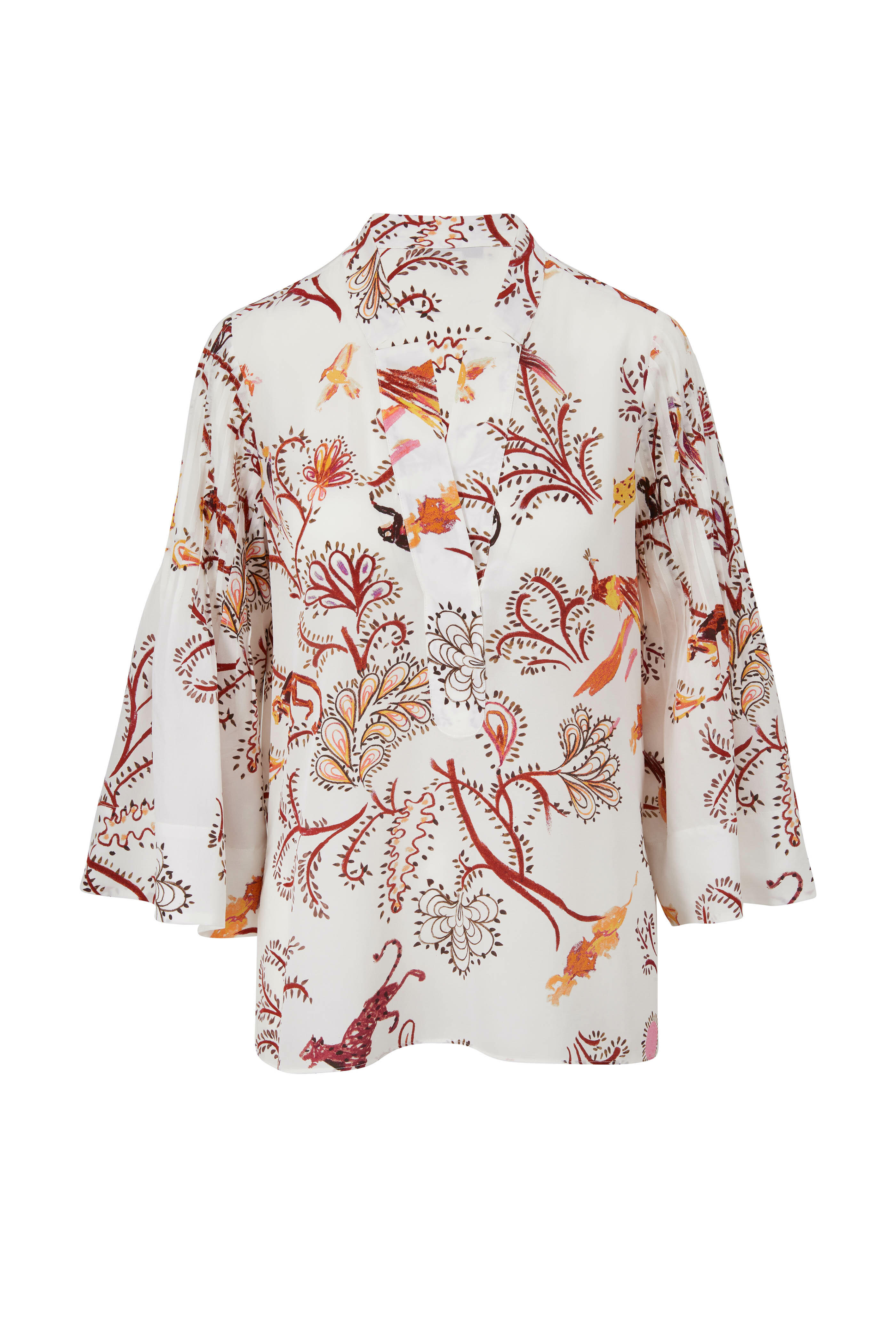 Dorothee Schumacher - Cream Tree Of Life Print Blouse