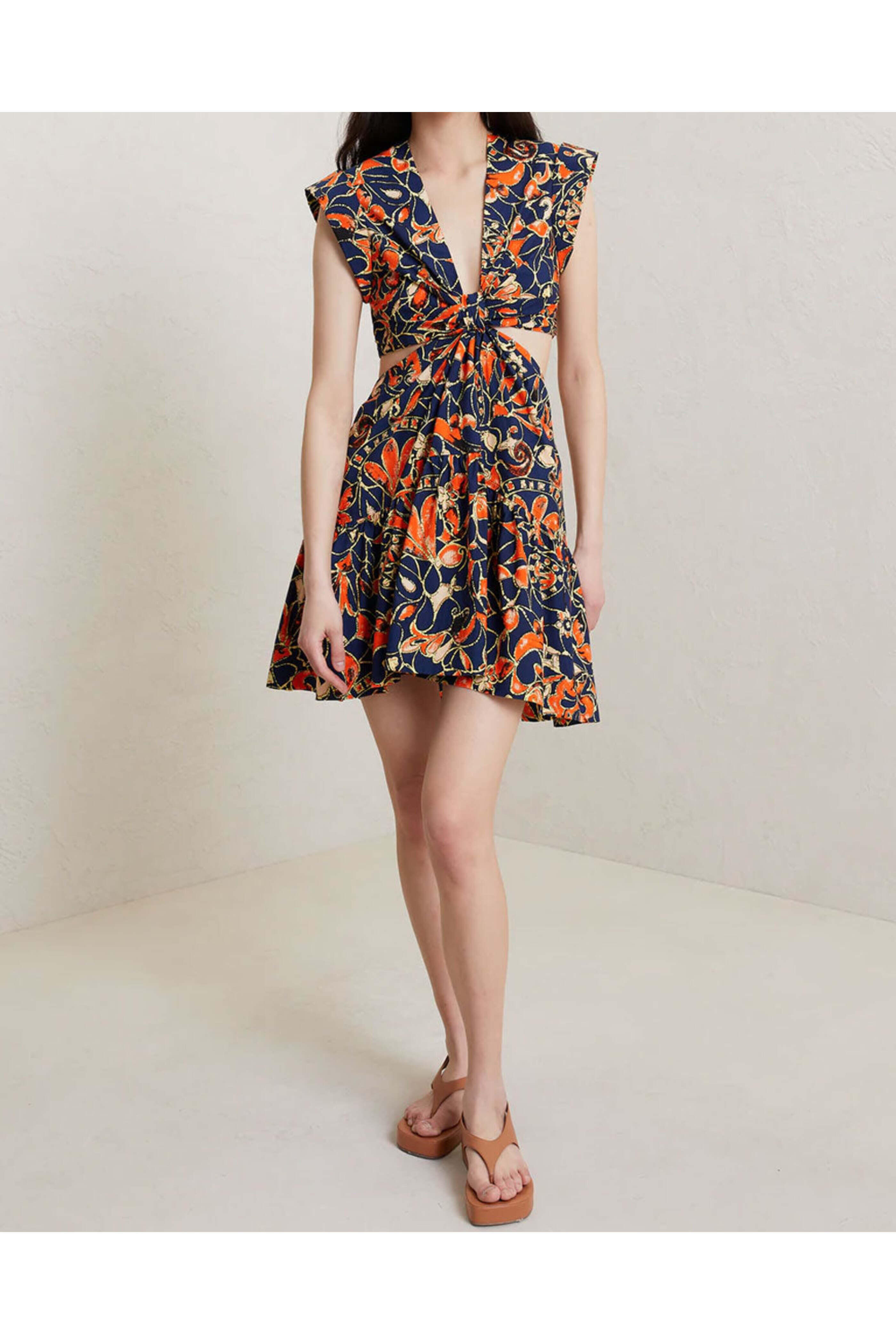Ameri　CHECK JACKET MINI DRESS A.L.C. - Sea Multi Cutout Lexi Mini Dress | Mitchell Stores
