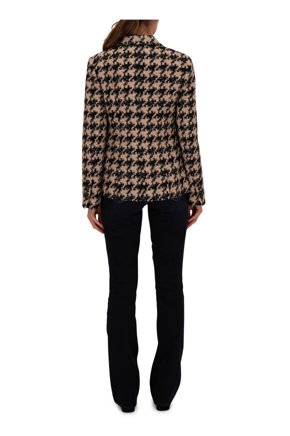 L'Agence - Kenzie Ecru & Black Houndstooth Blazer