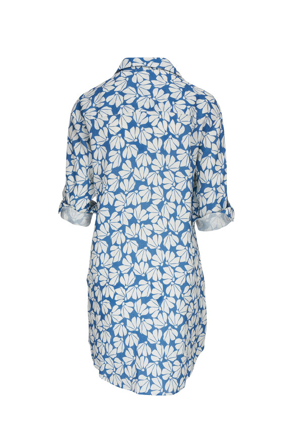 Frank & Eileen - Mary Classic Blue Floral Shirtdress