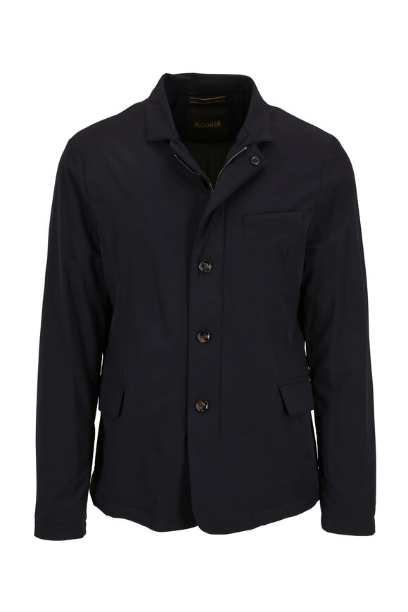 Moorer - Tebaldo-KN Dark Blue Classic Fit Jacket