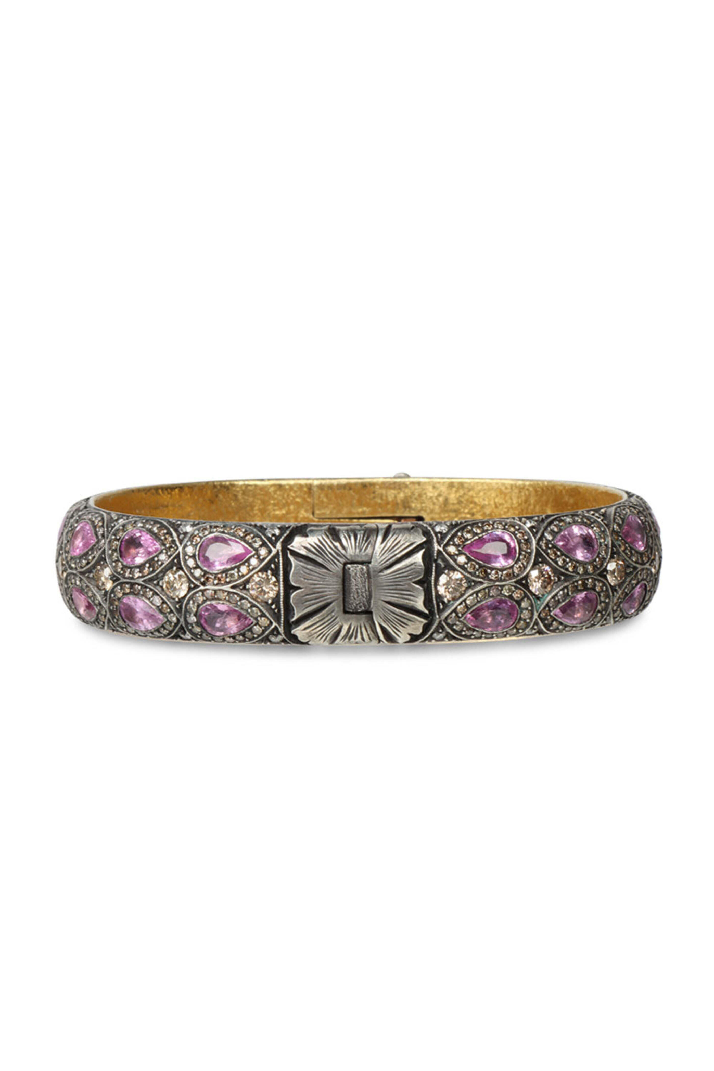 Sevan Bicakci - Pink Sapphire and Diamond Bangle Bracelet