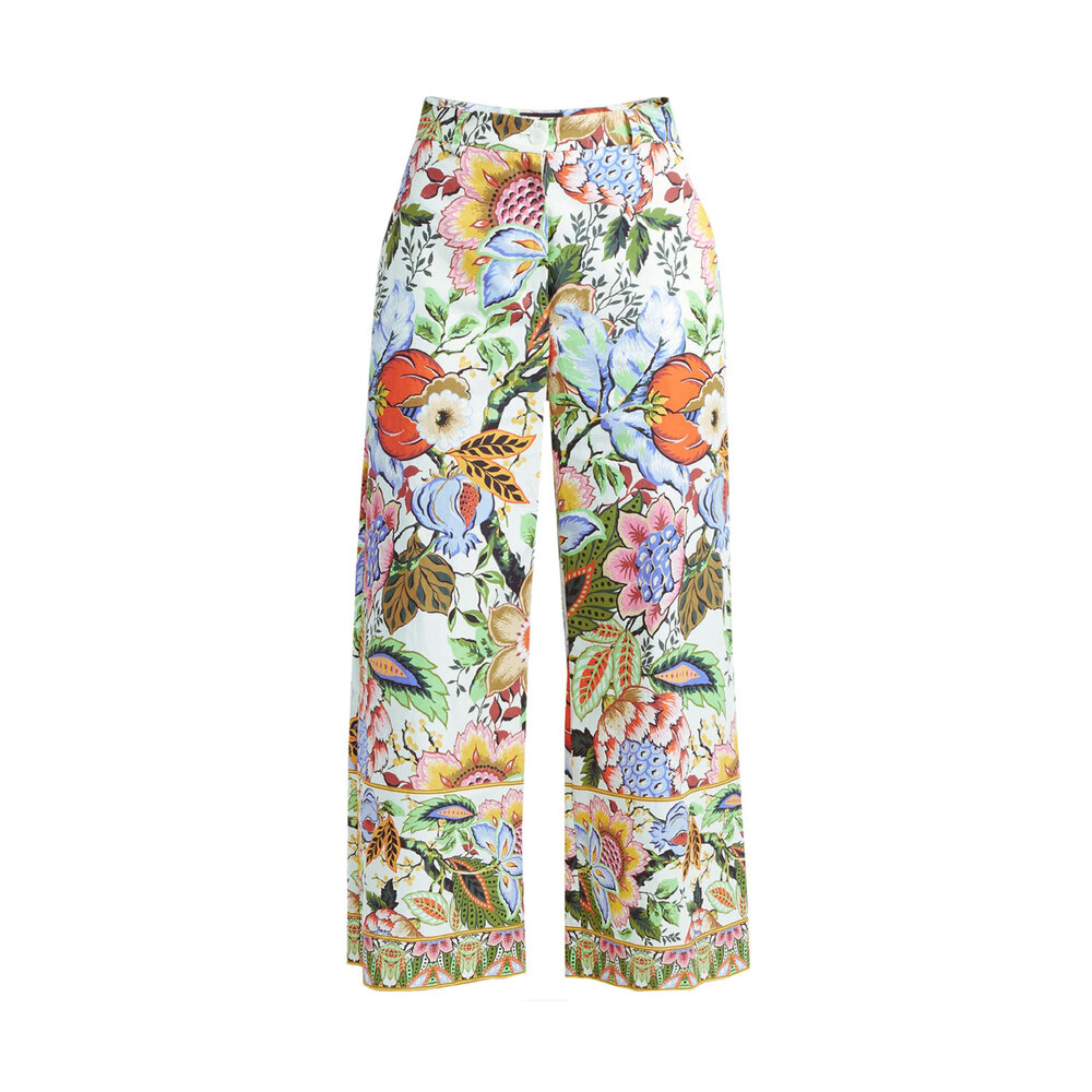 パンツ ETRO FW22 Etro Trousers (13200 576252) Etro - Black Paisley Print Flare Pant | Mitchell Stores