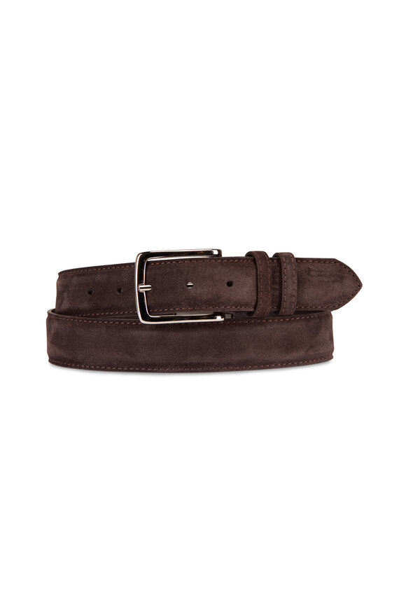 Bontoni Africana Dark Gray Suede Belt - view 1