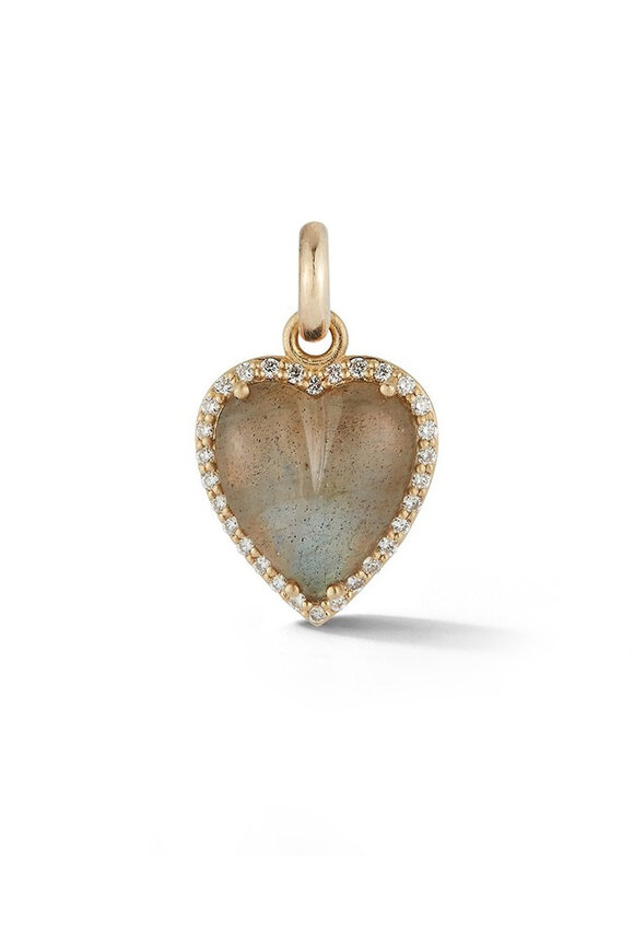 Storrow - Yellow Gold Labradorite Diamond Alana Charm