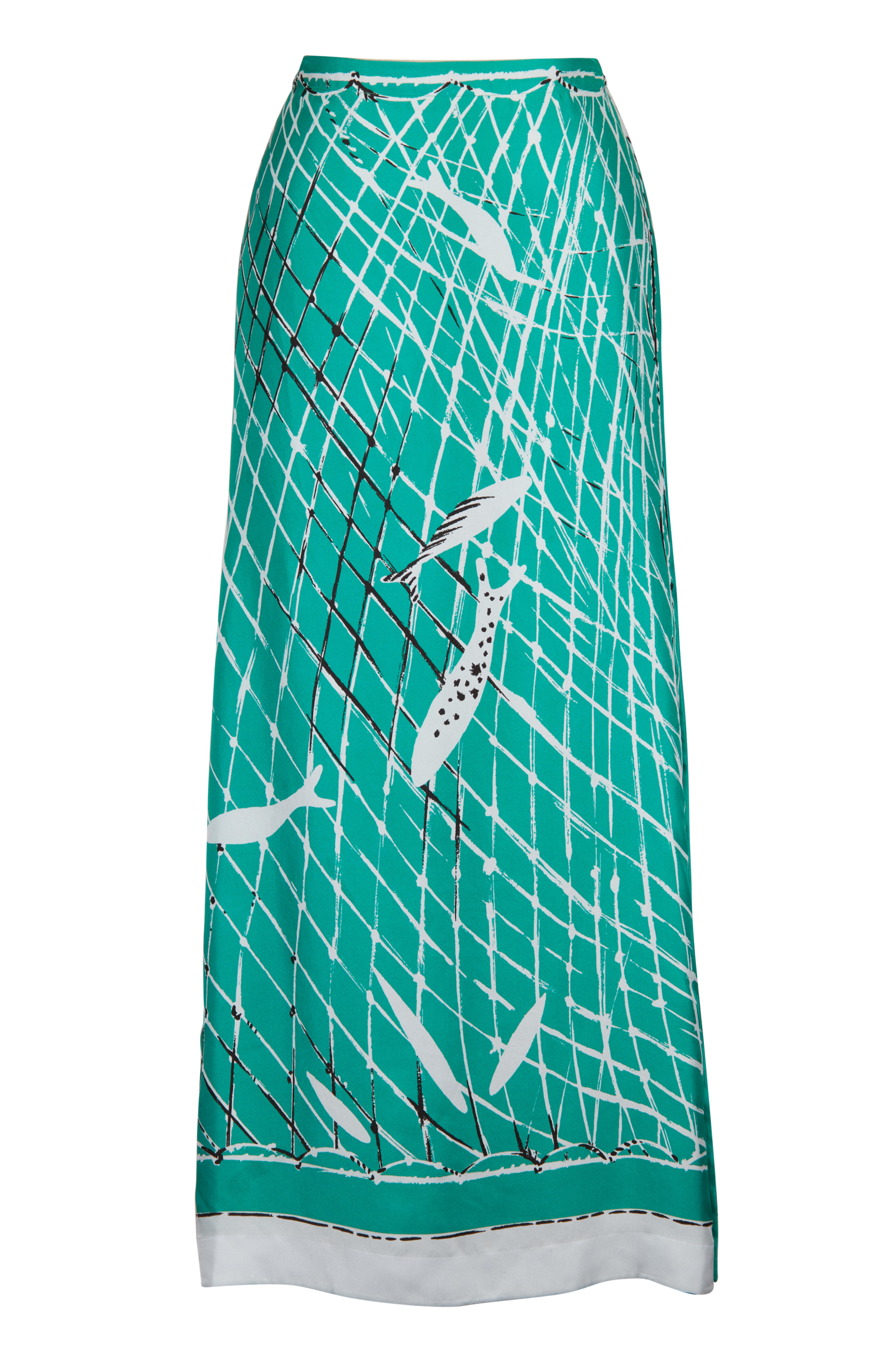 Altuzarra - Linnie Turf Fishnet Silk Skirt - view 1