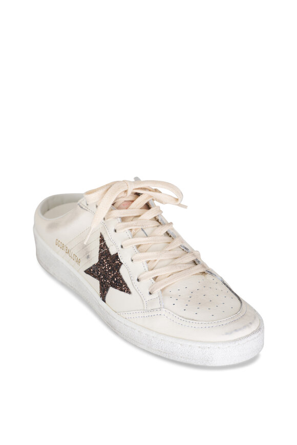 Golden Goose Ballstar Sabot Optic White Leather Sneaker