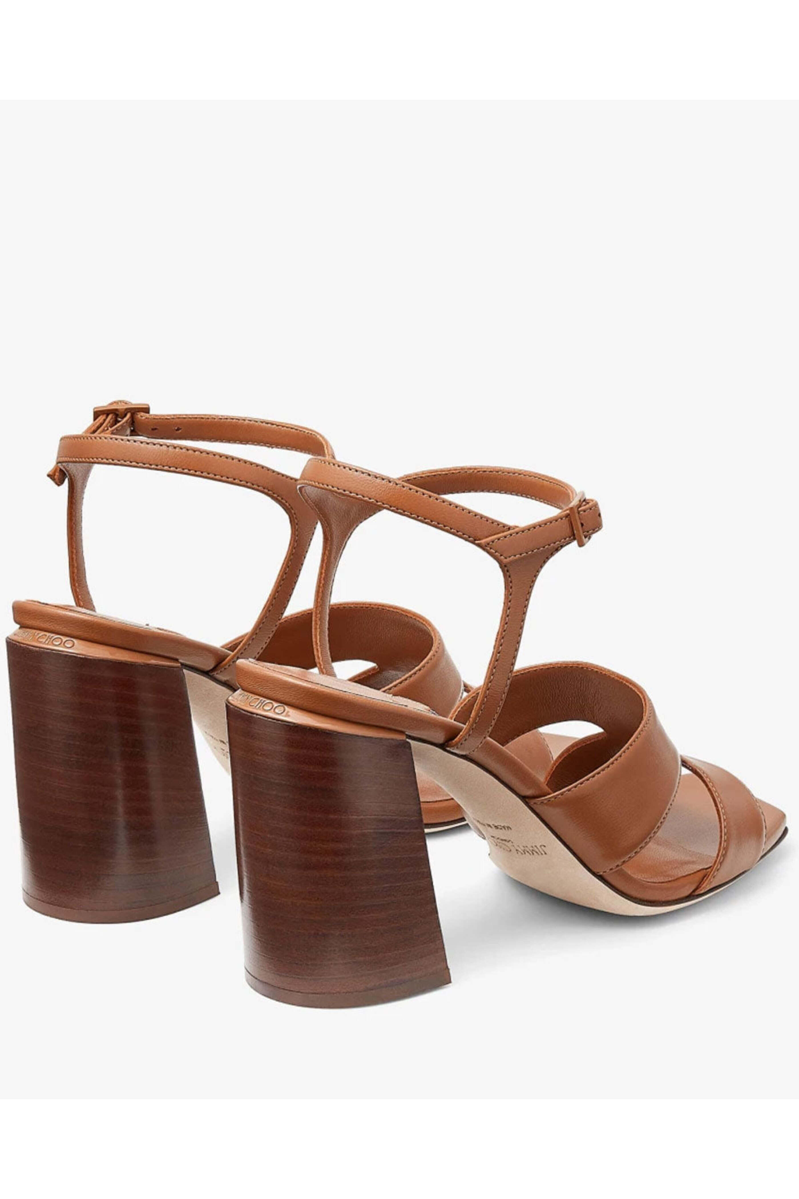 Jimmy Choo - Ellison Block Heel in Cuoio | Mitchell Stores