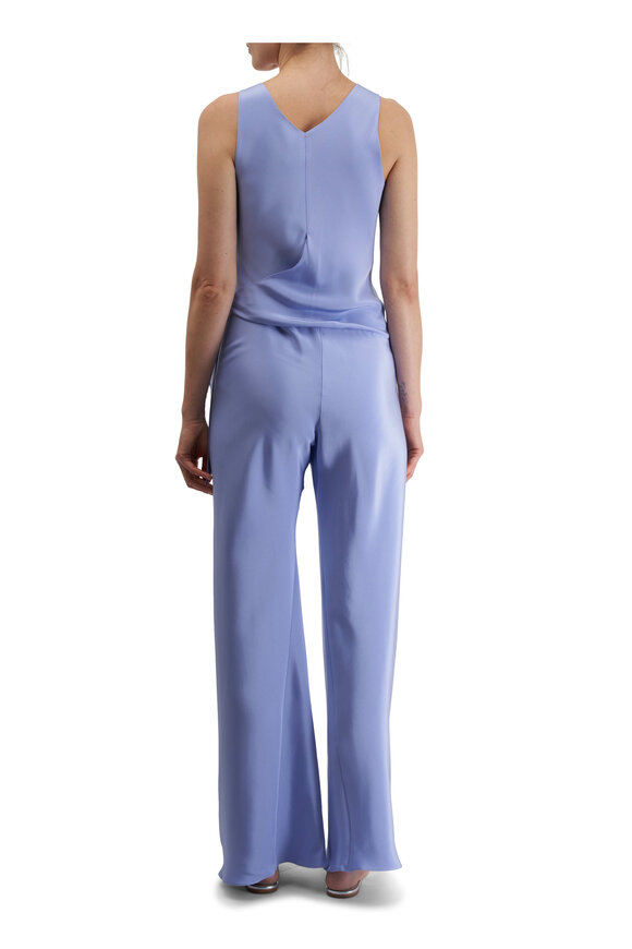 Peter Cohen - Tie Suit Iris 4-Ply Silk Jumpsuit