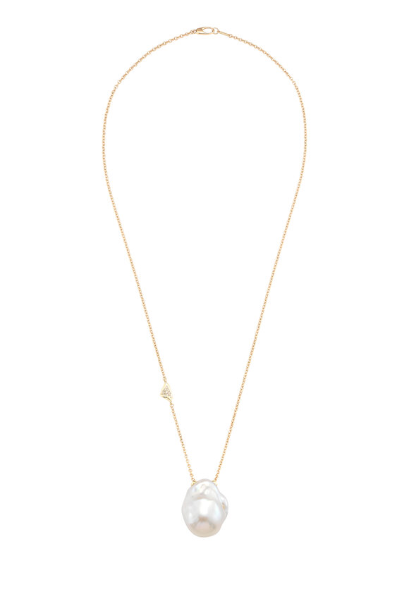 Mizuki - 14K Gold Baroque Freshwater Pearl Necklace