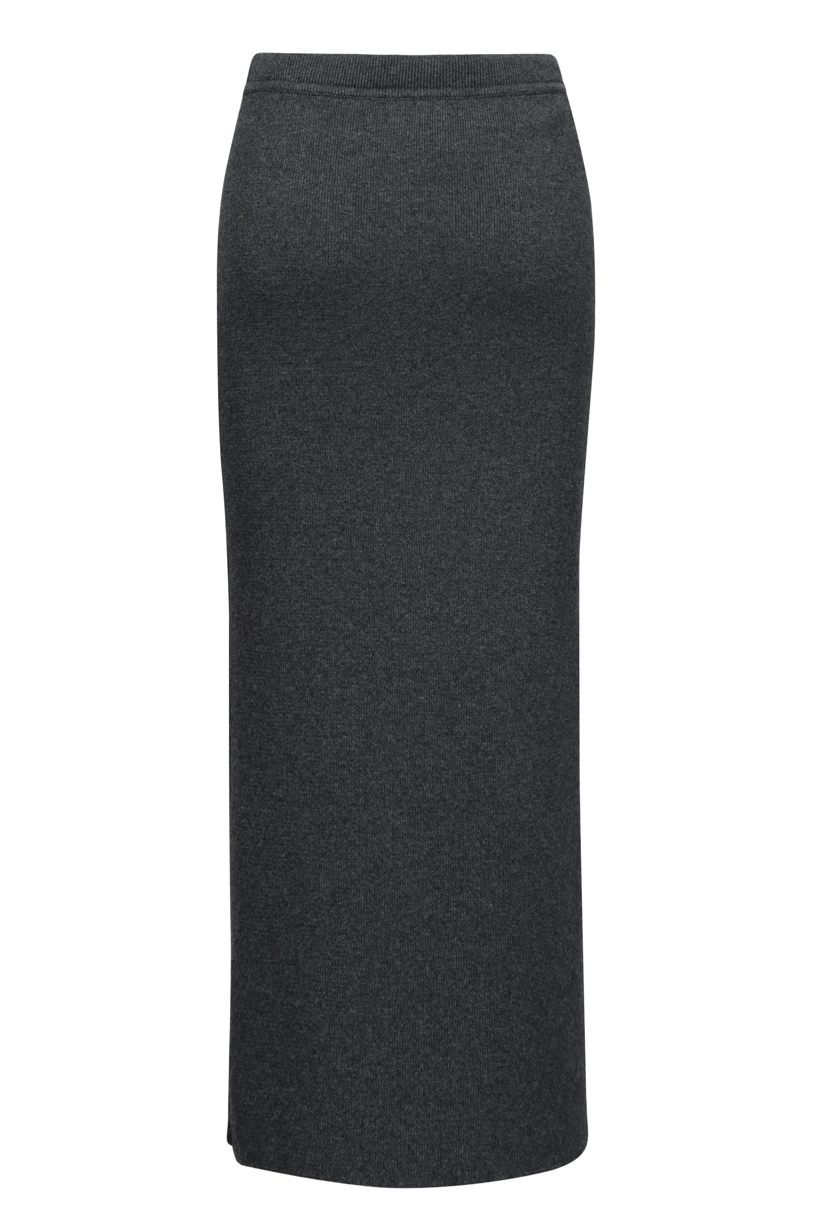 Tom Ford - Dark Grey Melange Ribbed Midi Skirt